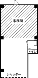 東陽町賃貸店舗の間取り