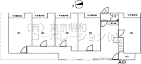 砂町銀座商店街賃貸事務所の間取り